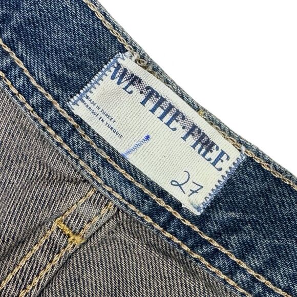 We The Free x Free People Maggie Mid Rise Straight Leg Jeans - Size 27 - Picture 8 of 11